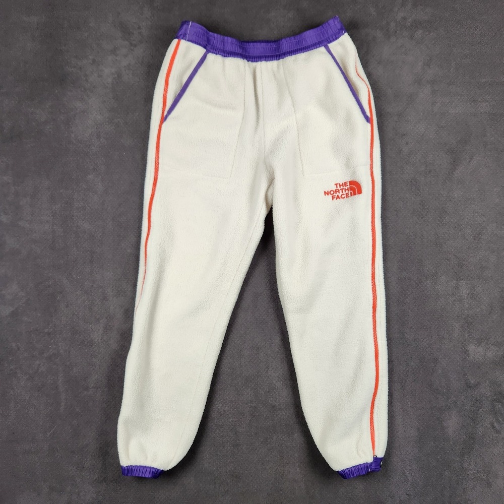 The‎ North Face Fleece Joggers Womens M White Purple Orange NF0A5EJ5 Pants